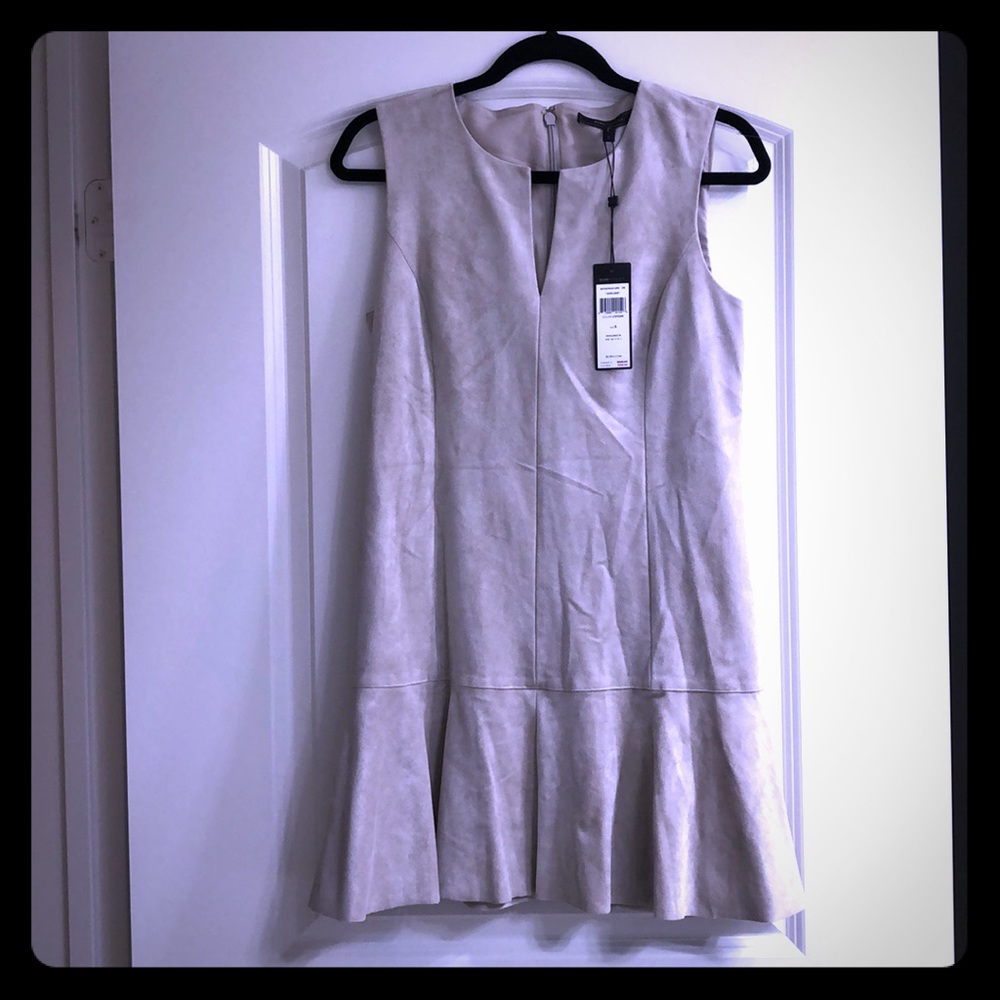 BCBGMAXAZRIA faux suede dress